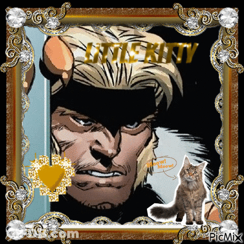 Man With Cat And Little Kitty GIF