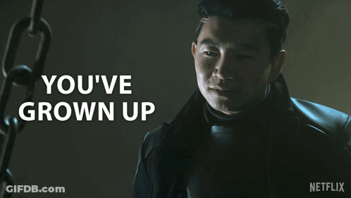 Man With Chain Says You've Grown Up GIF