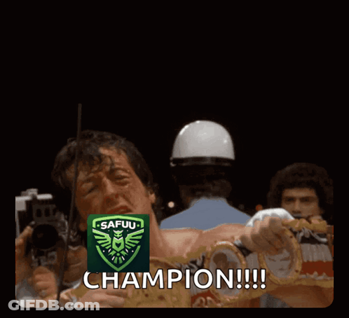 Man With Champion GIF