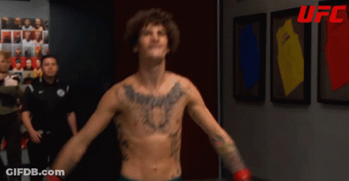 Man With Chest Tattoo And UFC Logo GIF