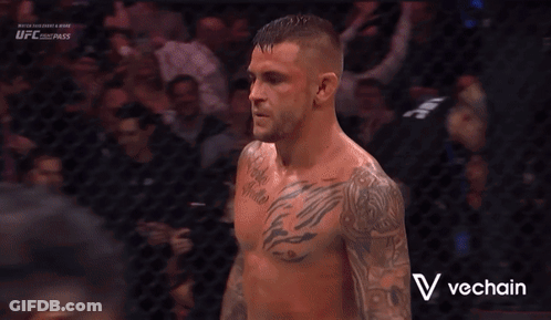 Man With Chest Tattoo In UFC Cage GIF