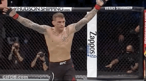 Man With Chest Tattoo In UFC Shirt GIF