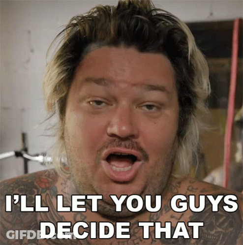 Man With Chest Tattoo Says I'll Let You Guys Decide That GIF