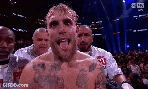 Man With Chest Tattoo Sticking Out Tongue GIF