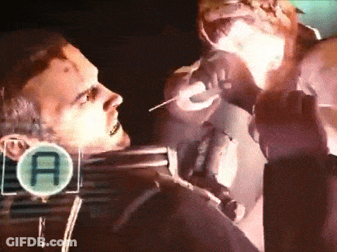Man With Circle Letter A Examined By Another GIF