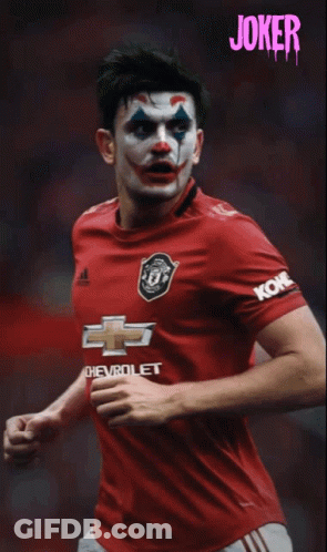 Man With Clown Face Painted GIF