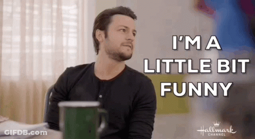 Man With Coffee I'm A Little Bit Funny GIF