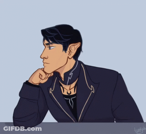 Man With Crescent Moons On Chest And Sleeves GIF