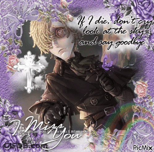 Man With Cross If I Die Don't Look At The Sky And Say Goodbye GIF