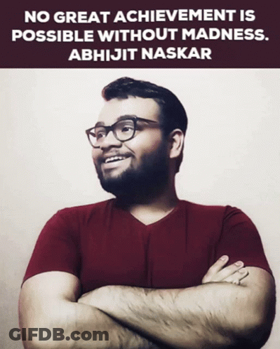 Man With Crossed Arms And Quote GIF