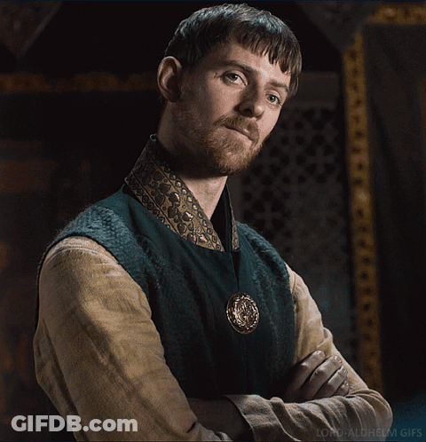 Man With Crossed Arms Saying Lord Alchem GIF