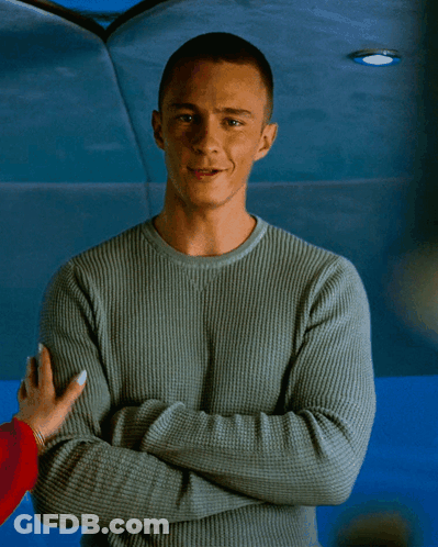 Man With Crossed Arms Smiling GIF