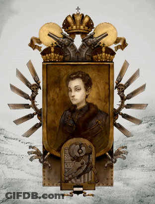 Man With Crown And Guns GIF