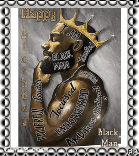 Man With Crown Happy Birthday GIF