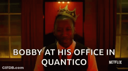 Man With Crown Saying Bobby At Quantico GIF