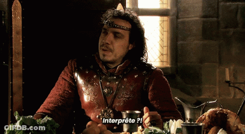 Man With Crown Saying Interprete GIF