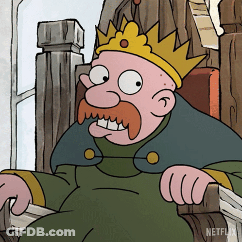 Man With Crown Saying Netflix GIF