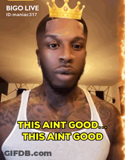 Man With Crown Saying This Ain't Good GIF