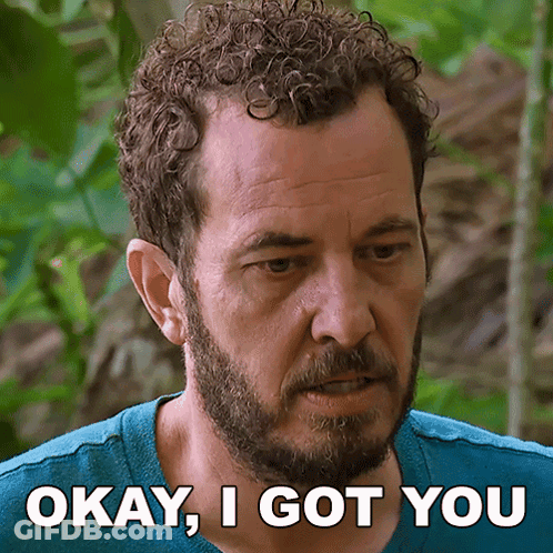Man With Curly Hair And Beard Saying Okay I Got You GIF