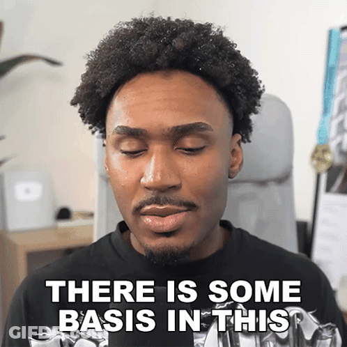 Man With Curly Hair And Beard Says There Is Some Basis In This GIF