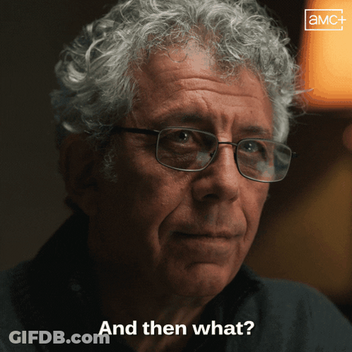 Man With Curly Hair And Glasses Asking What GIF