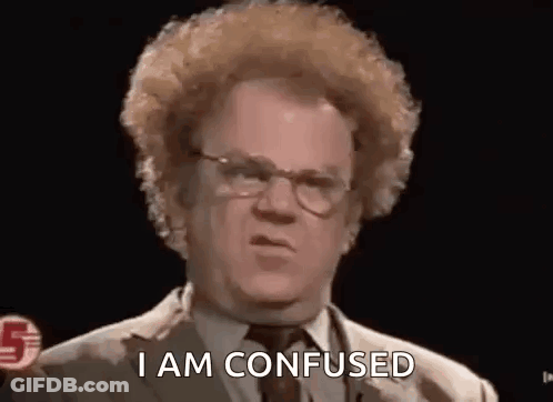 Man With Curly Hair And Glasses Saying I Am Confused GIF
