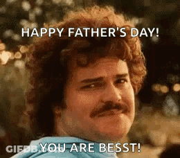 Man With Curly Hair And Mustache Making Funny Face GIF