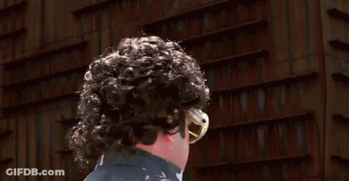 Man With Curly Hair And Mustache Wearing Sunglasses And Goggles GIF