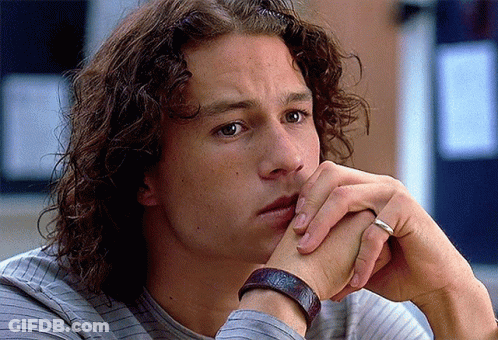 Man With Curly Hair Resting Head On Hands GIF