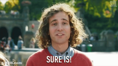 Man With Curly Hair Saying Sure GIF