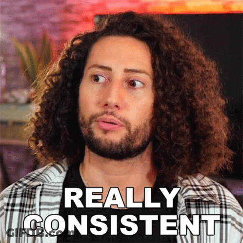 Man With Curly Hair Says Really Consistent GIF