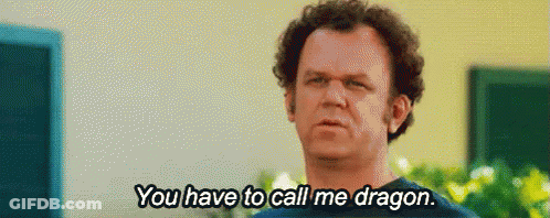 Man With Curly Hair Says You Have To Call Me Dragon GIF