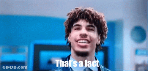 Man With Curly Hair Smiling That's A Fact GIF