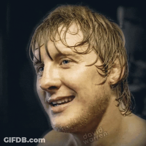 Man With David Worren On Neck Smiling GIF