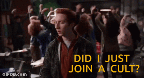 Man With Did I Just Join A Cult GIF