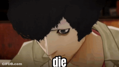 Man With Die Written On Face GIF
