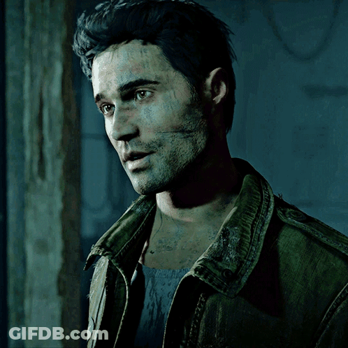 Man With Dirty Jacket Close Up GIF