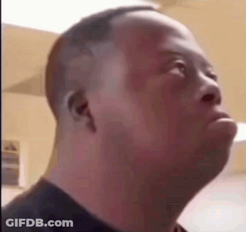 Man With Down Syndrome Making Funny Face GIF