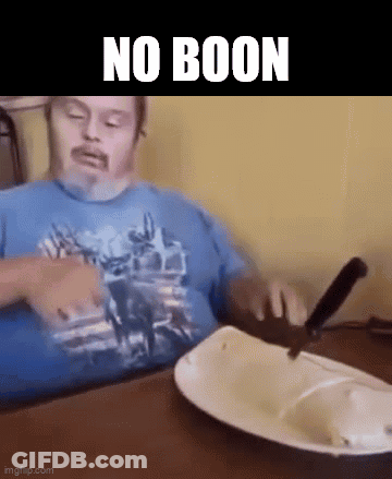 Man With Down Syndrome Sitting At Table With Plate And Knife GIF