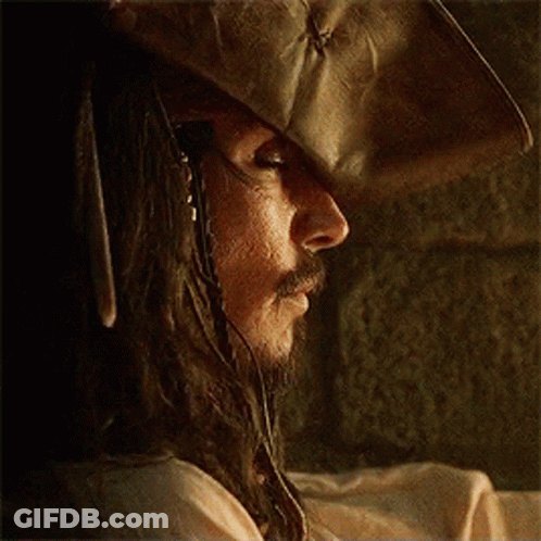 Man With Dreadlocks And Beard As Jack Sparrow GIF