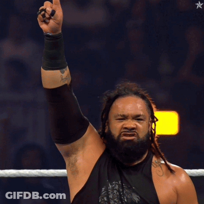 Man With Dreadlocks And Beard Pointing GIF