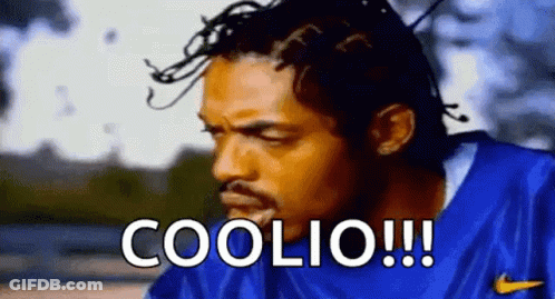 Man With Dreadlocks And Beard Saying Coolio GIF