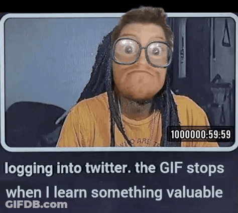 Man With Dreadlocks And Glasses Making Funny Face On Video Call GIF