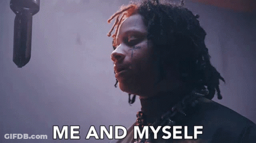Man With Dreadlocks At Microphone Saying Me And Myself GIF