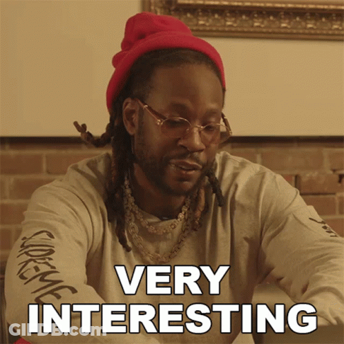 Man With Dreadlocks In Red Beanie Says Very Interesting GIF