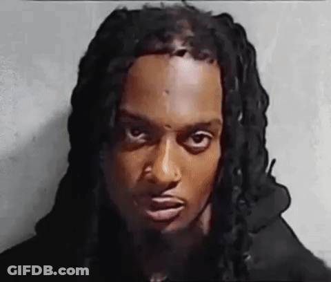 Man With Dreadlocks Making Funny Face GIF