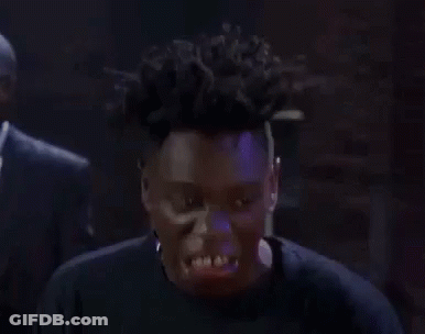 Man With Dreadlocks Making Funny Face GIF