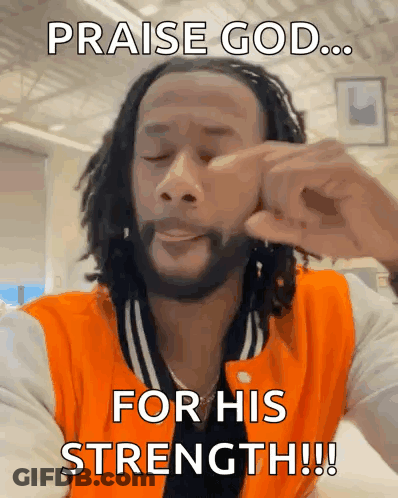 Man With Dreadlocks Praising God GIF