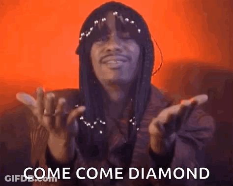 Man With Dreadlocks Saying Come Come Diamond GIF