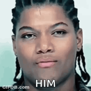 Man With Dreadlocks Saying Him GIF